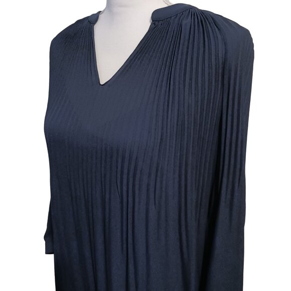 NEW HOBBS LONDON Emilia Pleated Shift Dress Navy Blue Size‎ 4 - Picture 8 of 15